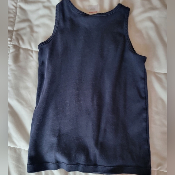 Hanna Andersson navy blue tank top shirt size 110 5 5t - Picture 2 of 2